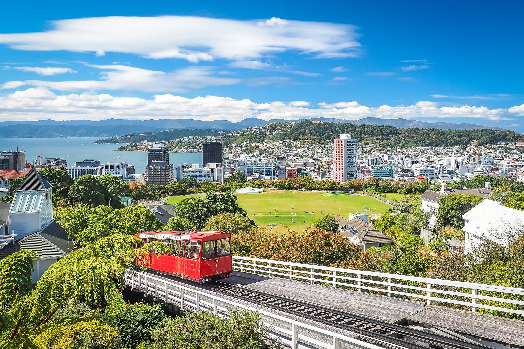 Cable car i Wellington.