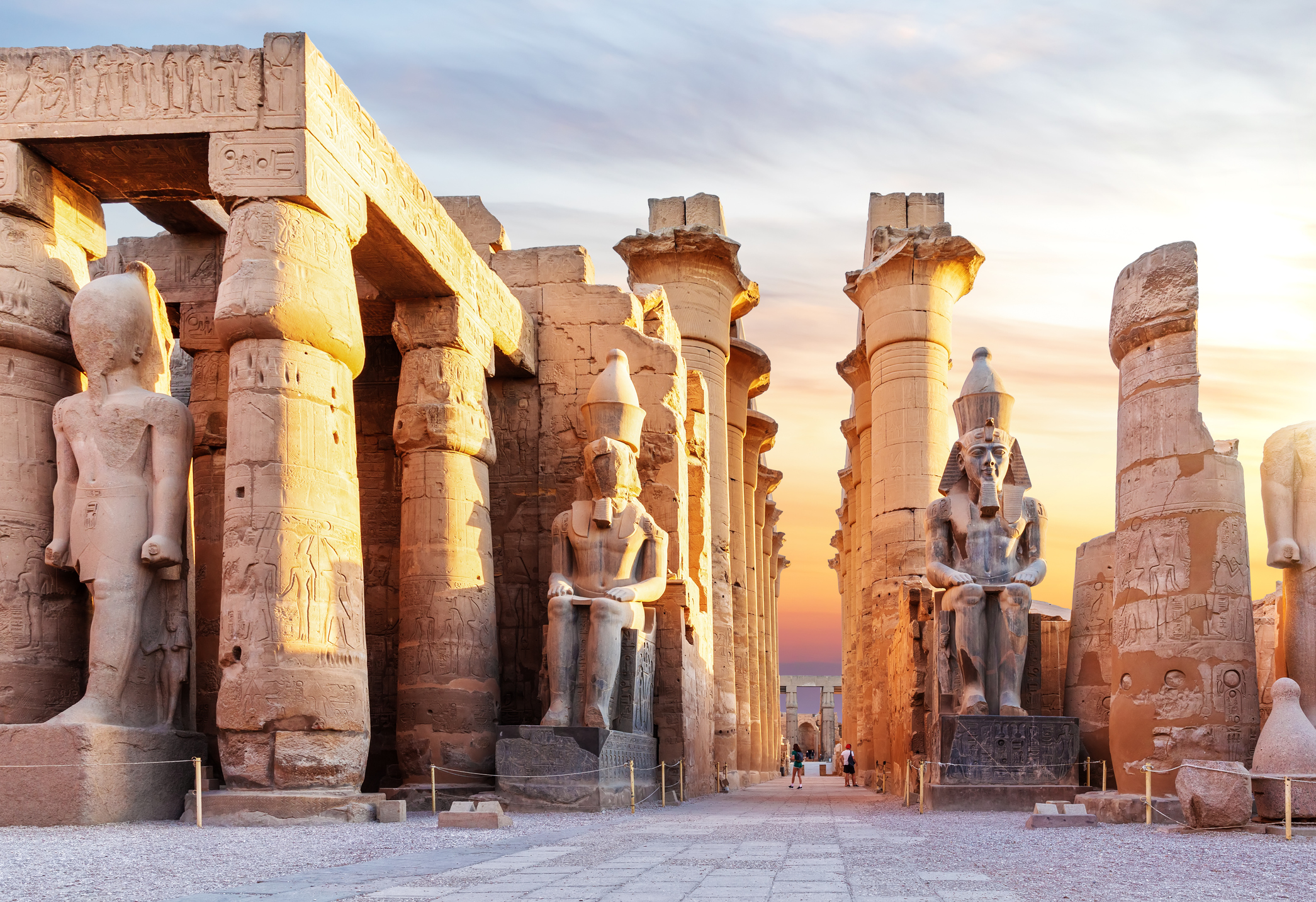 Luxor templet i Egypten.