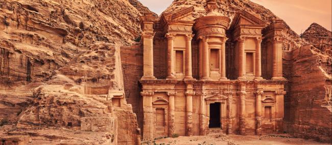 Ad Deir klostret i Petra.